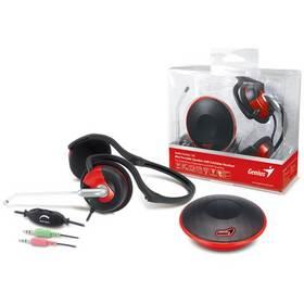 Headset Genius HS-300N (31730994100) černý/červený
