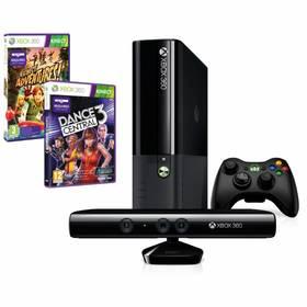 Herní konzole Microsoft Xbox 360 4GB Kinect + Kinect Adventures + Dance central 3 (N7V-00054)
