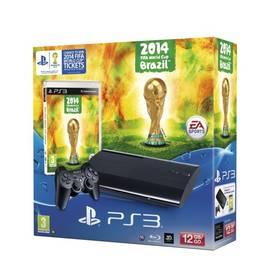 Herní konzole Sony PlayStation 3 12GB + hra FIFA World Cup (PS719415916) černá