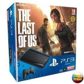 Herní konzole Sony PlayStation 3 500GB + hra The Last of Us (PS719295754) černá
