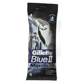 Holicí strojek Gillette Blue II Excel Maximum 4ks černý/stříbrný