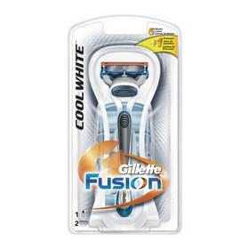 Holicí strojek Gillette FUSION Cool White +1 hlavice