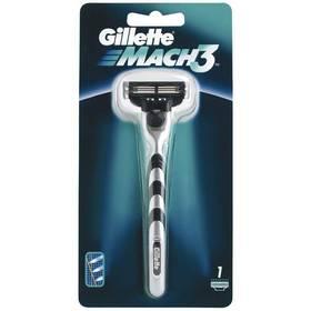 Holicí strojek Gillette Mach3 černý/stříbrný