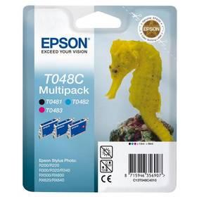 Inkoustová náplň Epson T048C, 3x 13ml (C13T048C4010) černá/červená/modrá