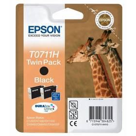 Inkoustová náplň Epson T0711, 2x 11ml (C13T07114H10) černá