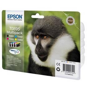 Inkoustová náplň Epson T0895, 5,8ml (C13T08954020) černá/červená/modrá/žlutá