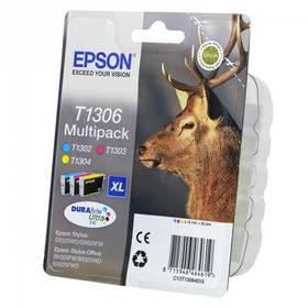 Inkoustová náplň Epson T1306, 3x10ml (C13T13064010) červená/modrá/žlutá