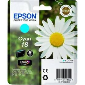 Inkoustová náplň Epson T1802, 180 stran (C13T18024010) modrá