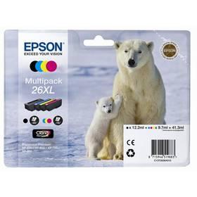 Inkoustová náplň Epson T2636, 700 stran (C13T26364010) černá/červená/modrá/žlutá