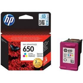 Inkoustová náplň HP No. 650, 200 stran (CZ102AE#BHK) červená/modrá/žlutá (Náhradní obal / Silně deformovaný obal 2530002205)