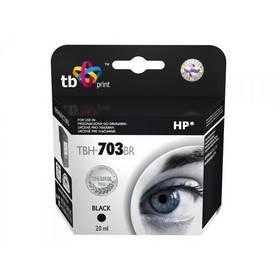 Inkoustová náplň TB HP CD887AE (No.703) Bk (TBH-703BR) černá