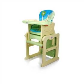 Jídelní židlička 4Baby Fruita apple žlutá/zelená