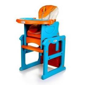 Jídelní židlička 4Baby Fruita pear modrá/oranžová