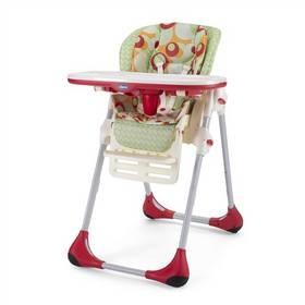 Jídelní židlička Chicco POLLY NEW 2v1 sunset červená/zelená