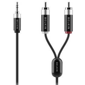 Kabel Belkin Audio Jack 3.5mm - 2RCA ProAV1000, 2m (AV10066qp2M) černý