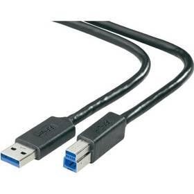 Kabel Belkin USB 3.0  A - B, 1.8m (F3U159cp1.8M) černý