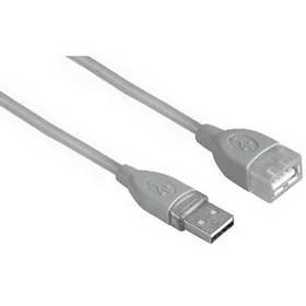 Kabel Hama USB A-A, 1,8m (45027) šedý