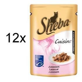 Kapsička Sheba CUISINE losos ve šťávě 12 x 80g