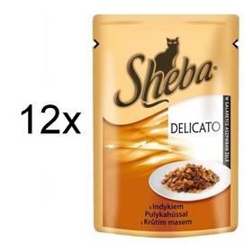 Kapsička Sheba DELICATO krůťí maso v želé  12 x 80g