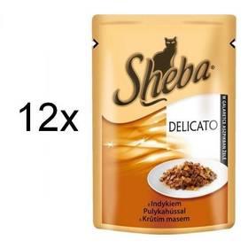 Kapsička Sheba DELICATO kuřecí maso v želé 12 x 80g