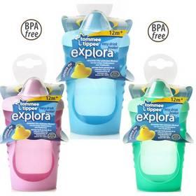 Kelímek Tommee Tippee Explora s pítkem 12+, 330 ml-modrý