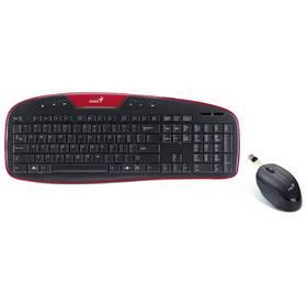 Klávesnice s myší Genius KB-8005 CZ (31340003105) černá/červená