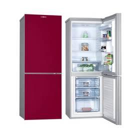 Kombinace chladničky s mrazničkou Goddess RCC0155GRS9 stříbrná/červená