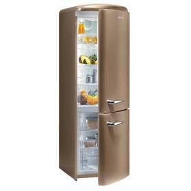 Kombinace chladničky s mrazničkou Gorenje Retro RK 60359 OCO hnědá