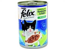 Konzerva Felix králík + kuře v omáčce 400g