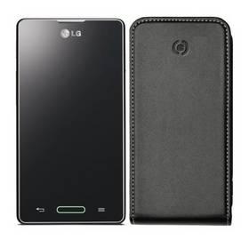 Kryt na mobil Celly Face flip pro LG Optimus L5 II, kožený (FACE310) černý