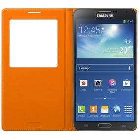 Kryt na mobil Samsung EF-CN900B flip S-view pro Galaxy Note 3 (N9005) - Wild orange (EF-CN900BOEGWW)