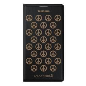 Kryt na mobil Samsung EF-EN900BG  flip Wallet Moschino pro Galaxy Note 3 (N9005) (EF-EN900BGEGWW) černý/zlatý
