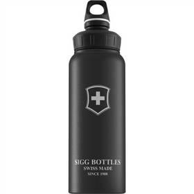 Láhev na pití Sigg Swiss Emblem Swiss Emblem WMB Black Touch 1,0 L černá