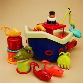 Loď s kapitánem B-toys - Fish & Splish