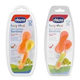 Lžíce Chicco silikon set 2 ks 12+