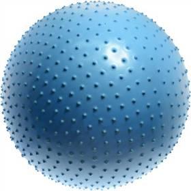 Masážní míč LIFEFIT gymnastický MASSAGE BALL 65 cm modrý