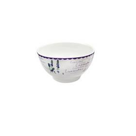 Miska TORO keramika - motiv levandule bílá