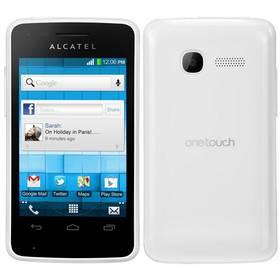Mobilní telefon ALCATEL ONETOUCH T´Pop 4010D Dual Sim - Pure white (4010D-2AALCZ1-S-40)