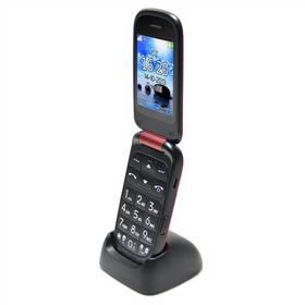 Mobilní telefon Aligator V550 černý/červený