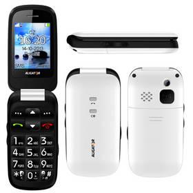 Mobilní telefon Aligator V550 Senior černý/bílý
