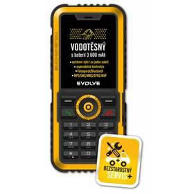 Mobilní telefon Evolveo Gladiator RG300 (RG300) černý/žlutý (vrácené zboží 8413008533)