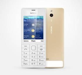Mobilní telefon Nokia 515 Dual Sim (A00017421) bílý/zlatý