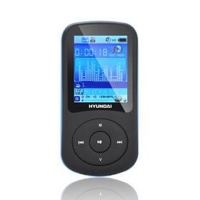 MP3 přehrávač Hyundai MPC 401 FM, 4GB černý/modrý (vrácené zboží 2100017268)