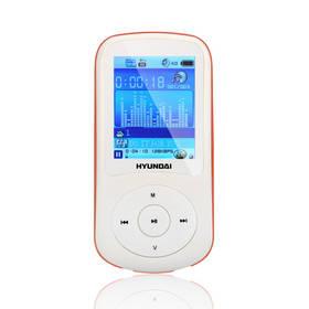 MP3 přehrávač Hyundai MPC 401 FM, 8GB bílý/oranžový