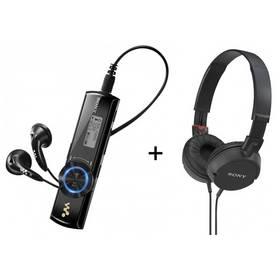 MP3 přehrávač Sony NWZ-B173B + MDR-ZX100B