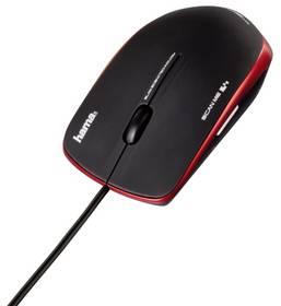 Myš Hama mySCAN (52343) černá/červená