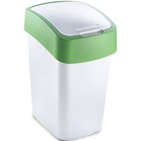Odpadkový koš Curver Flipbin 02172-706 bílý/zelený