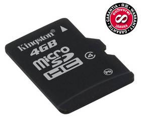 Paměťová karta Kingston MicroSDHC 4GB Class4 (SDC4/4GBSP)