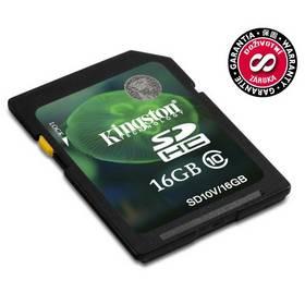Paměťová karta Kingston SDHC 16GB Class10 (SD10V/16GB)