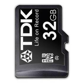 Paměťová karta TDK Micro SDHC 32GB Class 4 + adaptér (t78725)